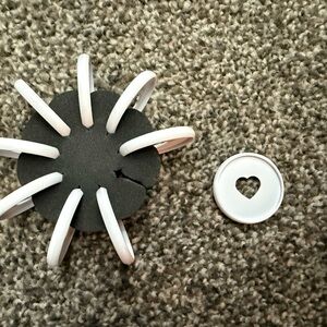 The Happy Planner White Discs with Heart Cutout